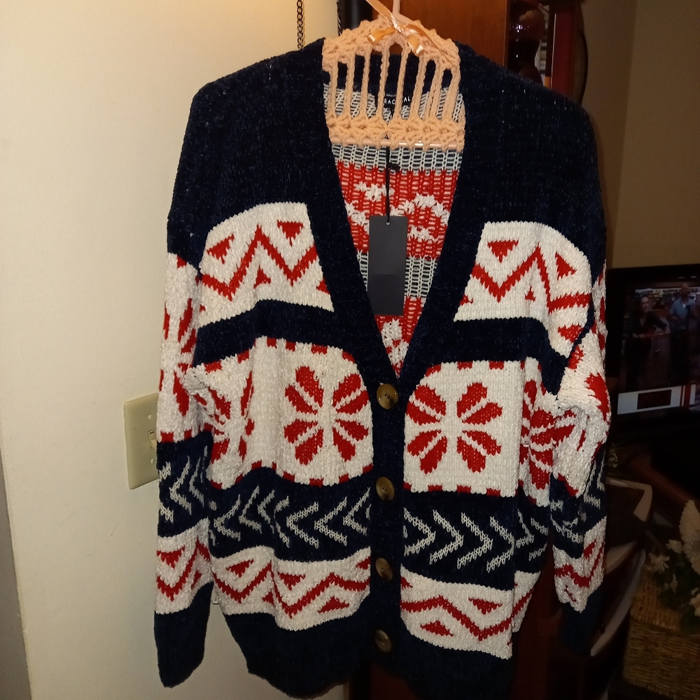Cozy Chenille Cardigan Sweater Women's 2xl/3xl